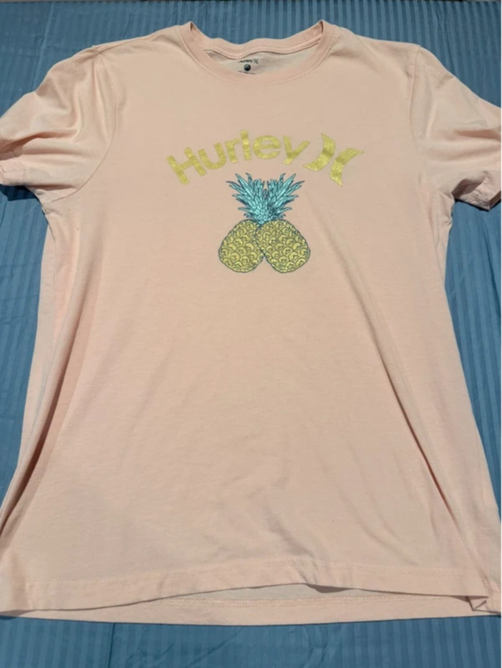 Hurley Pineapple Graphic T-Shirt Size Large 1249